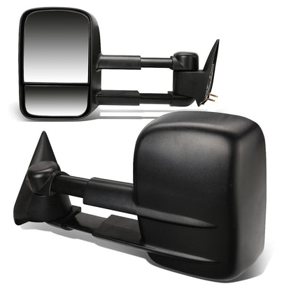 99-06 Chevrolet Silverado GMC Sierra Manual Towing Mirrors Pair Black
