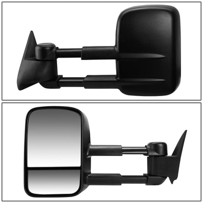 99-06 Chevrolet Silverado / GMC Sierra Manual Towing Mirror - Black Left