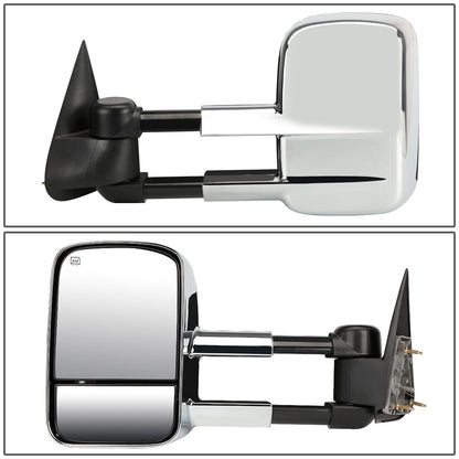 99-06 Chevrolet Silverado / GMC Sierra Manual Towing Mirrors - Chrome