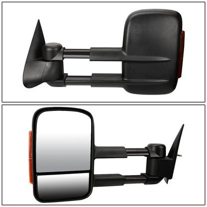 99-06 Chevrolet Silverado / GMC Sierra Manual Towing Mirrors - Black