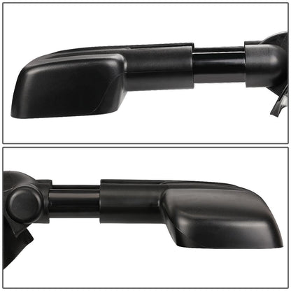 1997-2003 Ford F-150 Manual Towing Mirrors Pair Black