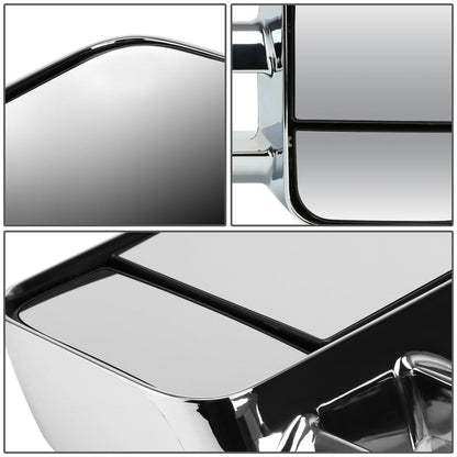 1997-2003 Ford F-150 Manual Towing Mirrors - Chrome Pair