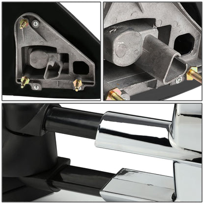 1997-2003 Ford F-150 Manual Towing Mirrors - Chrome Pair
