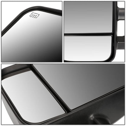 2007-2013 Chevrolet Silverado Left Towing Mirror Powered Heated Black