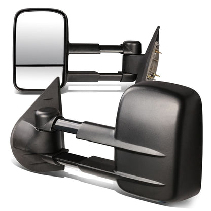 2007-2012 Chevrolet Silverado Towing Mirrors - Manual Black Pair