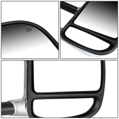 99-07 Ford F-250 F-350 F-450 F-550 Super Duty Towing Mirrors - Chrome
