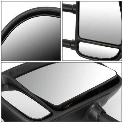 1999-2007 Ford F-250 F-350 F-450 F-550 Manual Towing Mirrors Pair