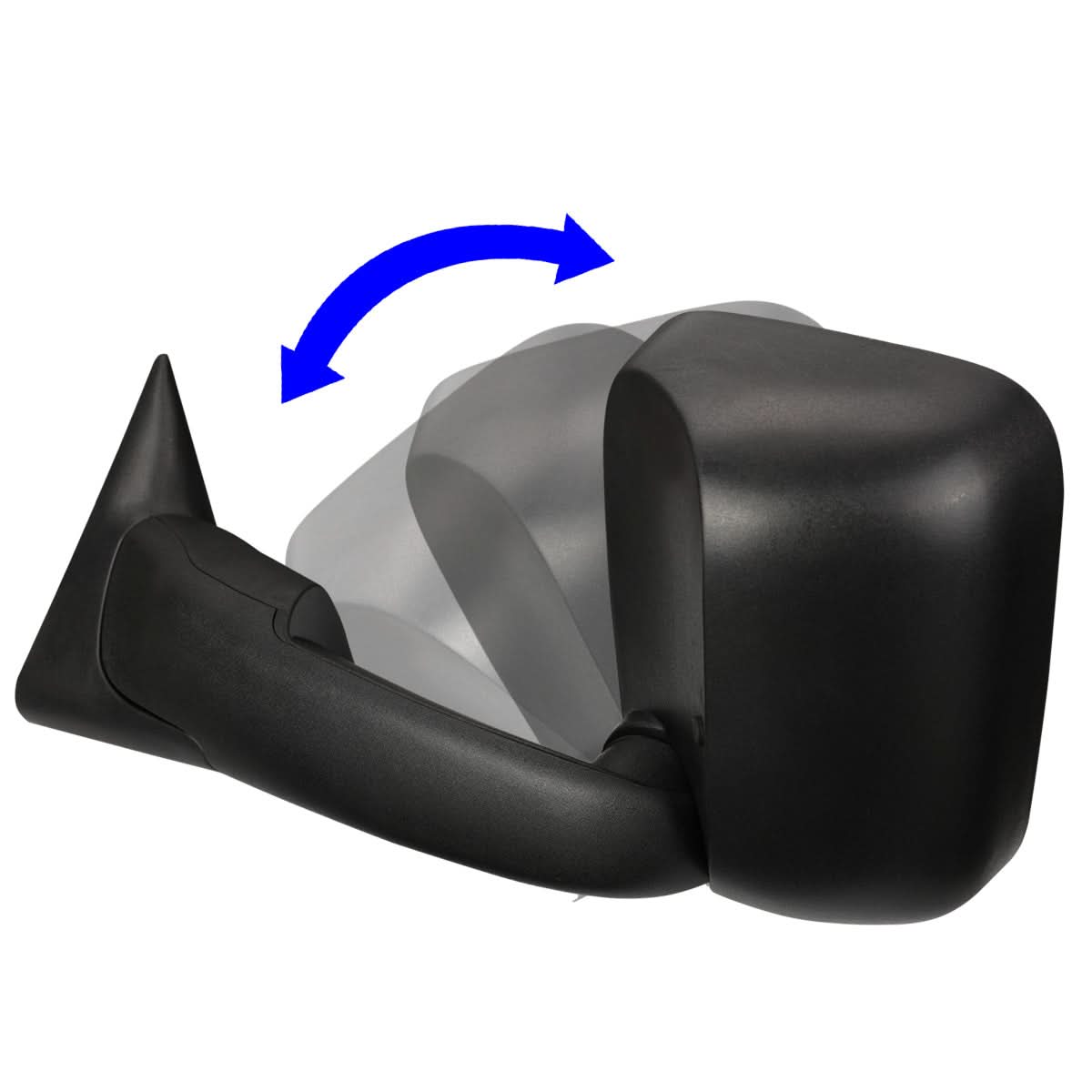 02-09 Dodge Ram 1500/2500/3500 Powered Heated Towing Mirrors Pair Black