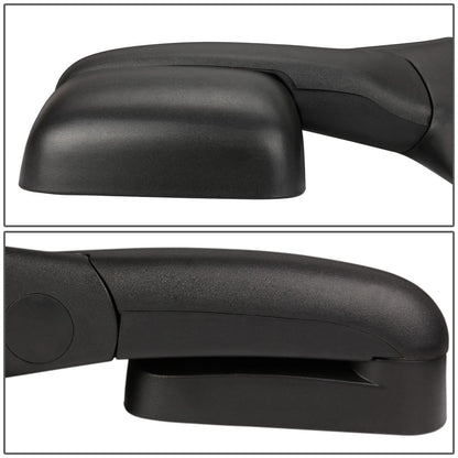 02-08 Dodge Ram 1500 / 03-09 Ram 2500 3500 Manual Towing Mirrors - Black
