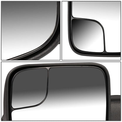 2002-2009 Dodge Ram Manual Towing Mirror - Left Side Black