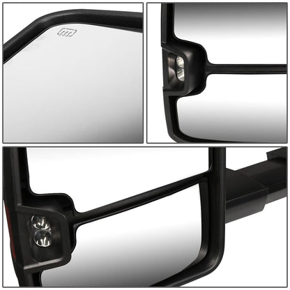 14-17 Chevrolet Silverado GMC Sierra Towing Mirrors - Powered Heated LED