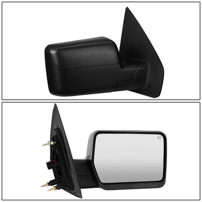 04-14 Ford F-150 Powered Heated Towing Mirror - Right Side Black