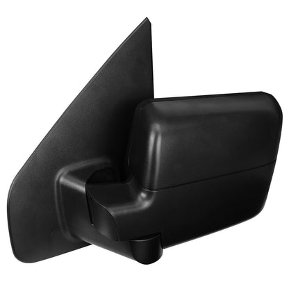 2004-2014 Ford F-150 Left Towing Mirror - Manual Black