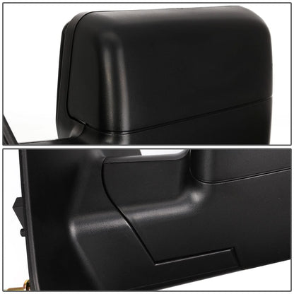 2004-2014 Ford F-150 Left Towing Mirror - Manual Black