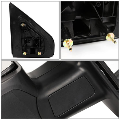 2004-2014 Ford F-150 Left Towing Mirror - Manual Black