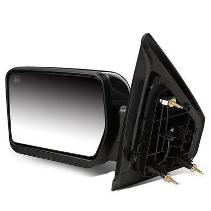 2004-2014 Ford F-150 Left Towing Mirror - Powered Heated Chrome