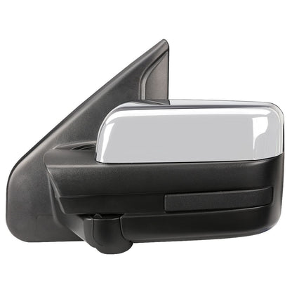 2004-2014 Ford F-150 Left Towing Mirror Manual Chrome