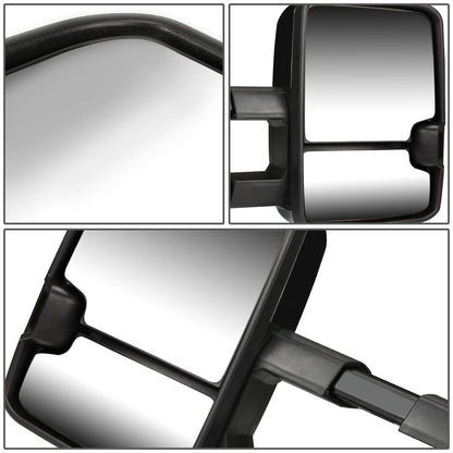 88-02 Chevrolet GMC C/K Tahoe Yukon Towing Mirrors Powered LED Chrome