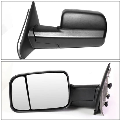02-08 Dodge Ram 1500 03-09 Ram 2500 3500 Manual Heated Towing Mirrors