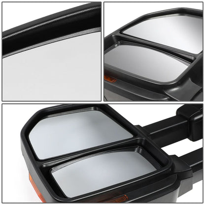 08-16 Ford F-250 F-350 F-450 F-550 Manual Towing Mirrors w/ LED Signal