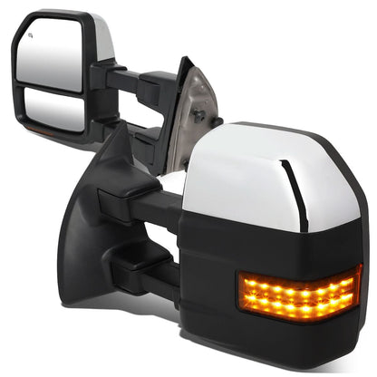 08-16 Ford F-250 F-350 F-450 F-550 Powered Heated LED Towing Mirrors