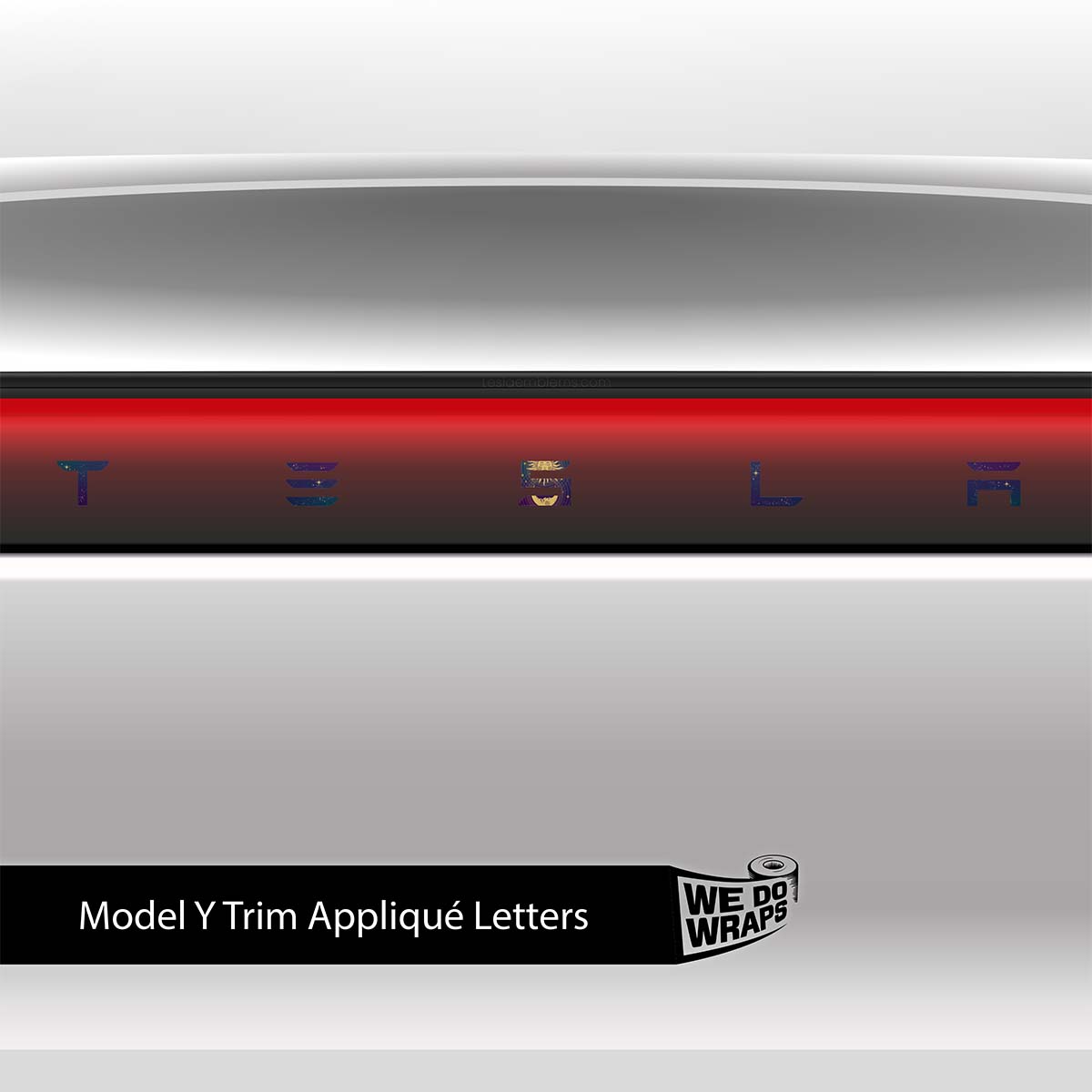 Tarot Sun and Moon Tesla Emblem Decals (Front + Back) | Model Y