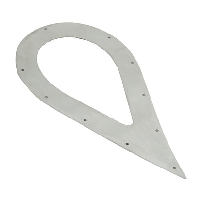 BBP 3" Stainless Steel Teardrop Exhaust Tip Trim Plate