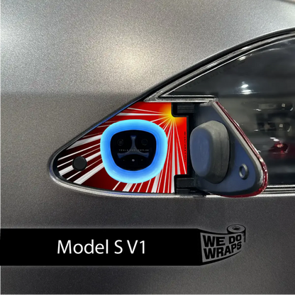 Launche Performance Mode Tesla Charge Port Wrap | Model S