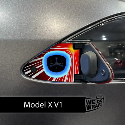 Launche Performance Mode Tesla Charge Port Wrap | Model X