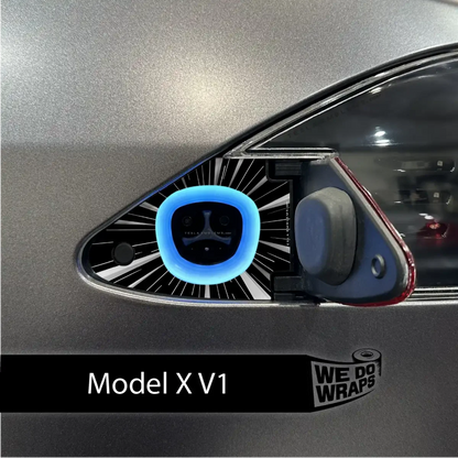 Ludicrous Performance Mode Tesla Charge Port Wrap | Model X
