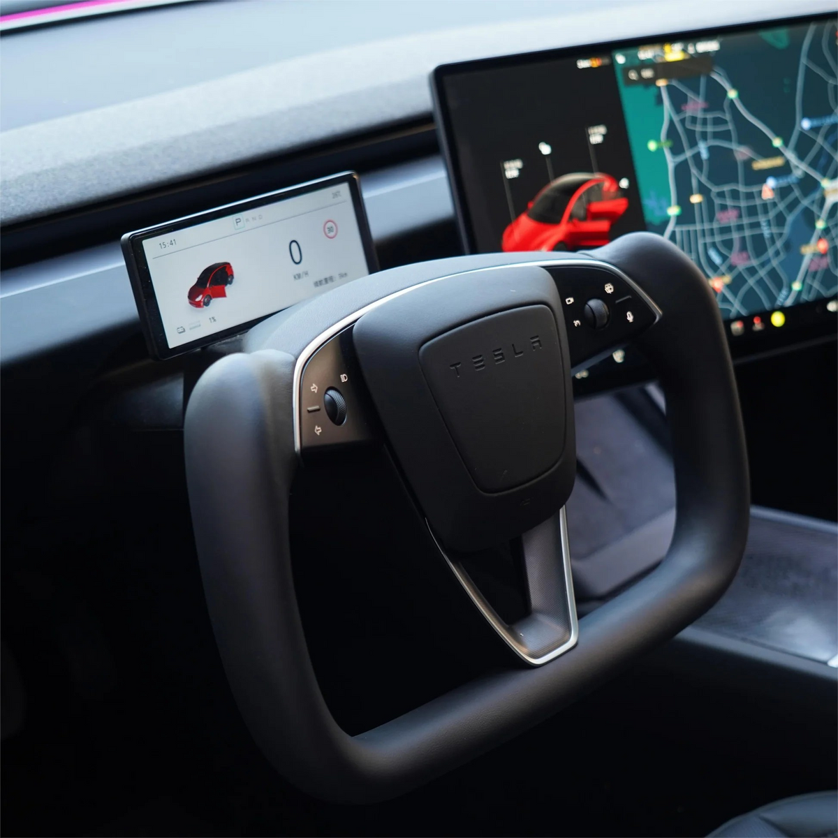 Yoke Plaid Steering Wheel | Tesla Model 3 Highland & Model Y Juniper