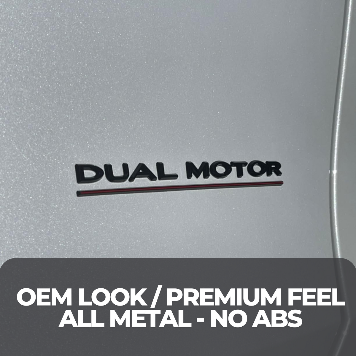 Dual Motor Emblem - Glossy Black | Tesla Model 3 & Model Y