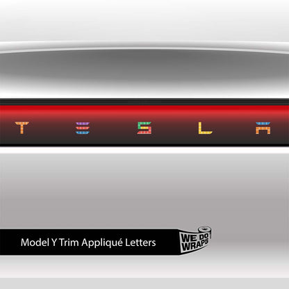 Tetromino Tesla Emblem Decals (Front + Back) | Model Y