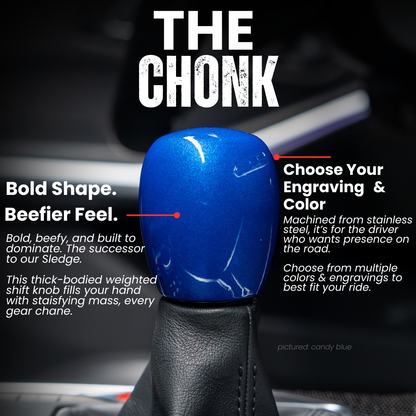 Billetworkz Weighted Shift Knob - "Chonk" - Honda 6-Speed