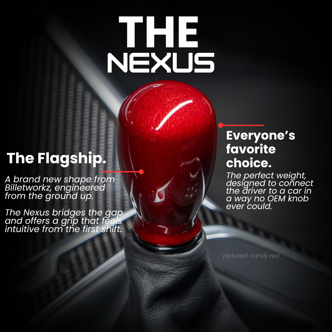 Billetworkz Weighted Shift Knob - "Nexus" - Honda 5-Speed