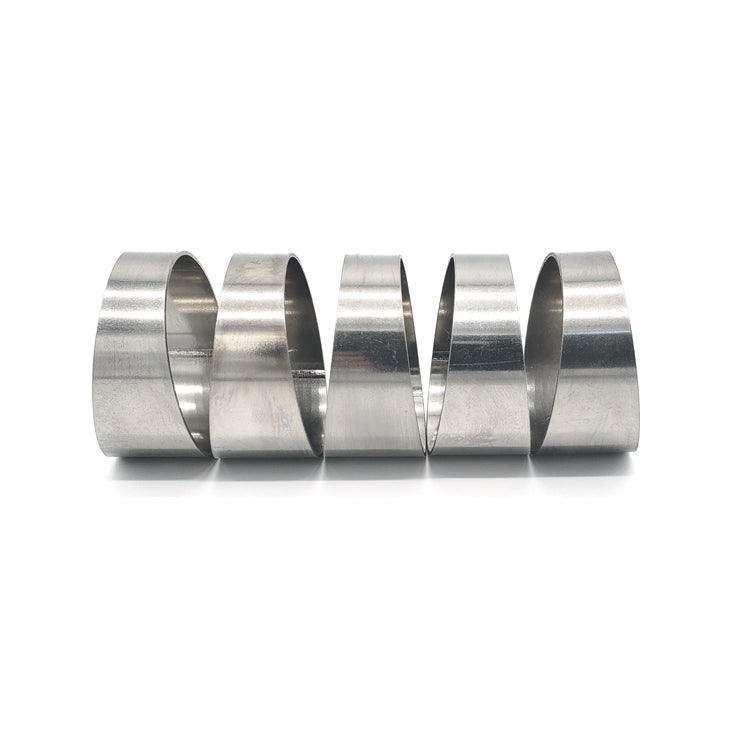 5.000" 16ga Long Radius (1.5D) Pie Cut 304 Stainless (45° Bend - 5 Pieces Total)