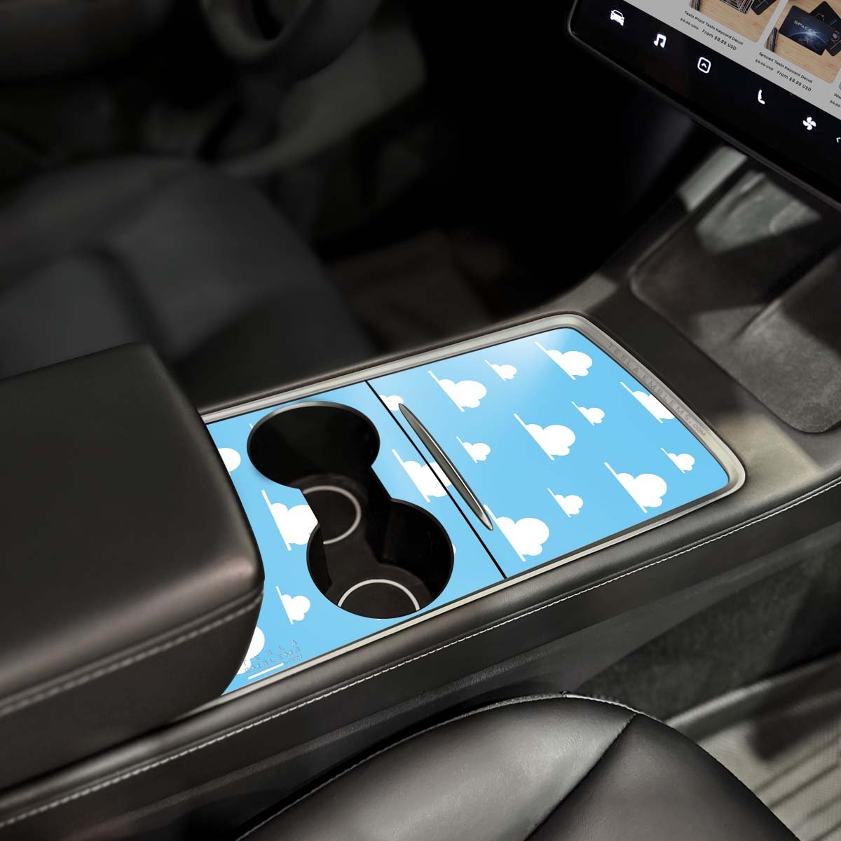 Toy Clouds | Tesla Center Console Wrap Kit | Model 3 '21-24