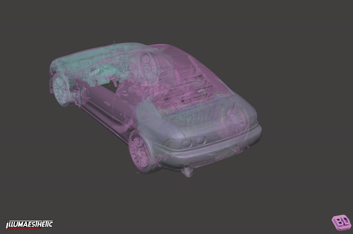 Toyota MR2 (SW20) 3D Scan (1989-1999)
