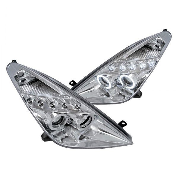 Spec-D 00-05 Toyota Celica Halo Projector Headlights Chrome
