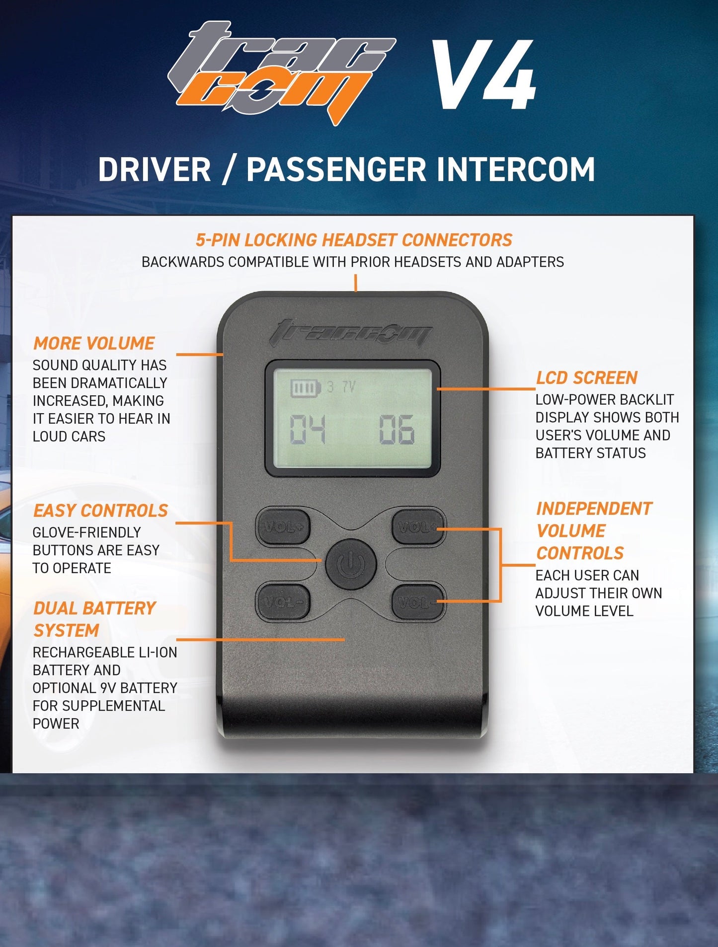 Trac-Com Intercom V4 Base Unit
