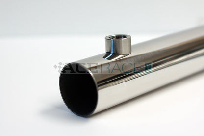 M18 x 1.5 O2 Sensor Bung - Saddled for 1.500"-2.500" OD Tube - 304 Stainless
