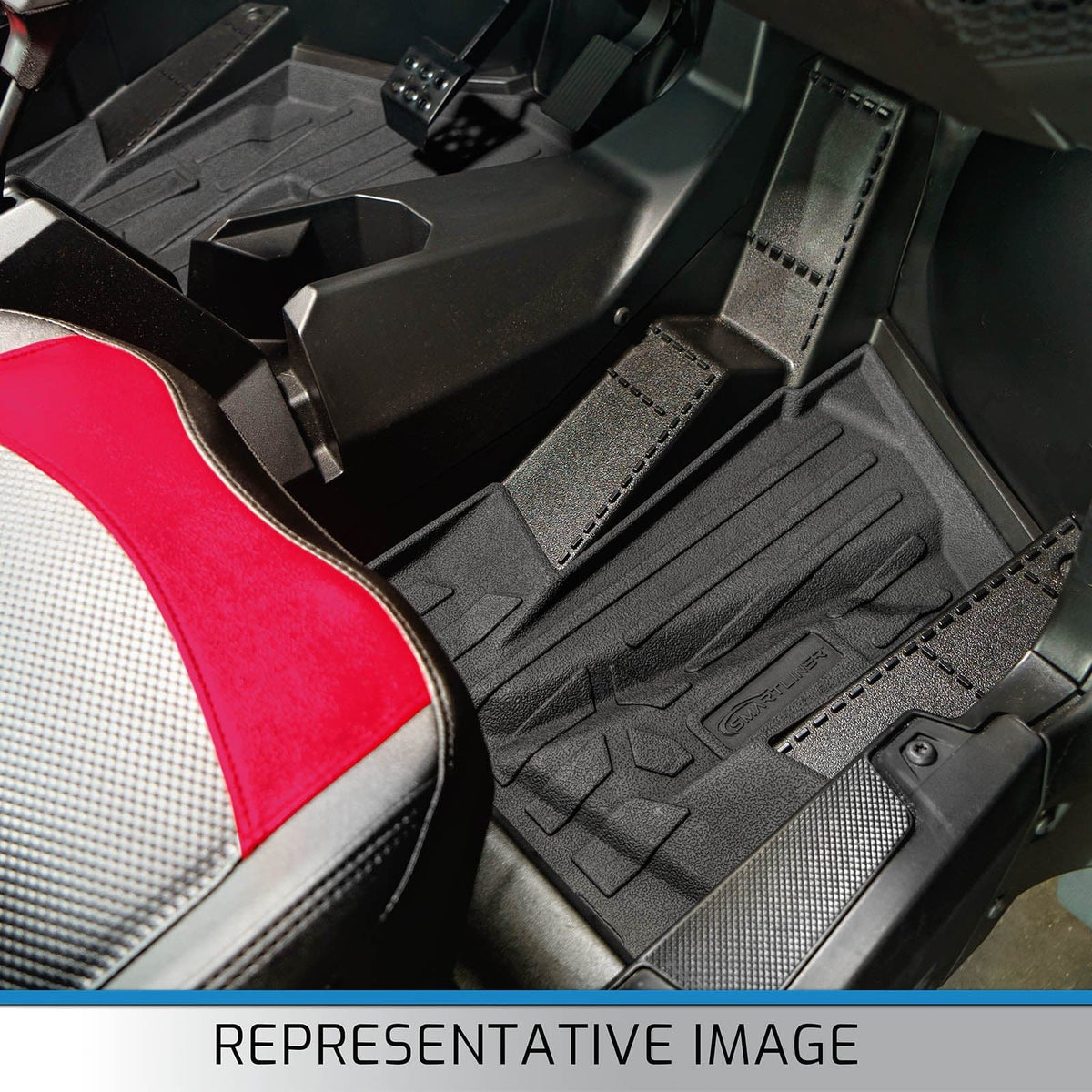 SMARTLINER Rugged Rubber Floor Liners For 2020-2026 Kawasaki TERYX KRX (2 Seater)