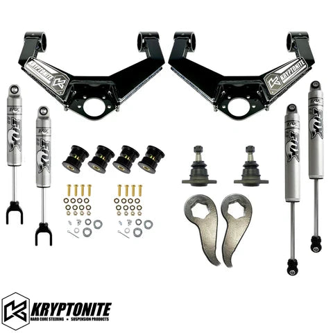 Kryptonite Stage 3 Leveling Kit With Fox Shocks For 2011–2019 Chevy/GMC 2500HD/3500HD