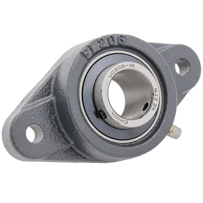 UCFL206-19 - 2-Bolt Flange Mounted Ball Bearing, Insert Bearing: UC206-19, Housing: FL206