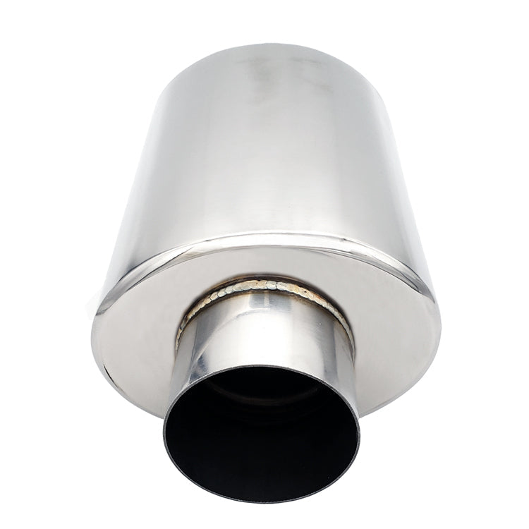 Ultra Quiet Resonator - 2.250" Inlet/Outlet x 13.75" Long - 304 Stainless