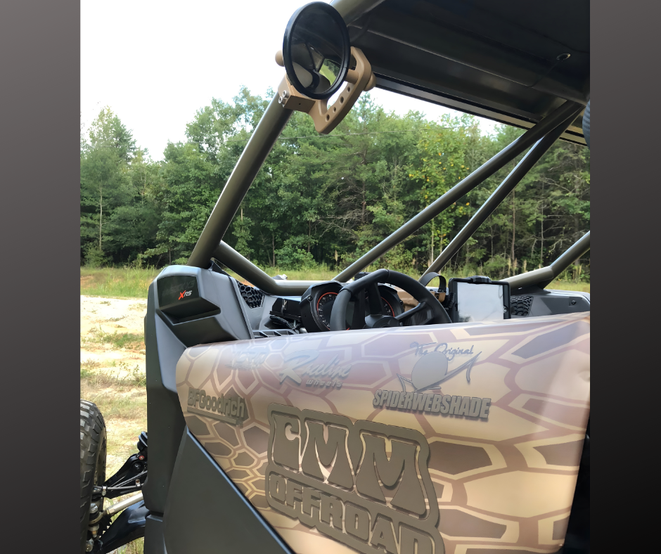 Knuckle Handle & Mirror Package For Aftermarket Roll Cage and UTV - CMM Offroad