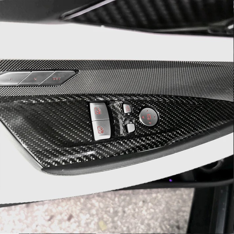 BMW 4 Series G82 G22 Carbon Fiber Interior Door Trim Set (2021+)