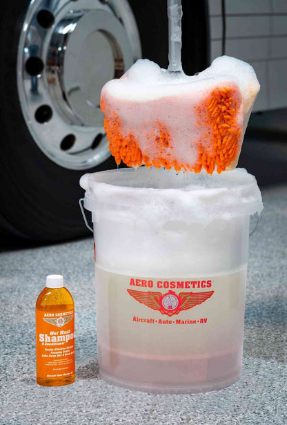Wet or Waterless Mop Kit 10" w/ Easy Reach Shur-Line Pole for RVs & Aircraft