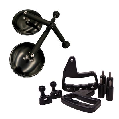 Handles & Mirror Package for 2007-2018 Jeep Wrangler JK - CMM Offroad