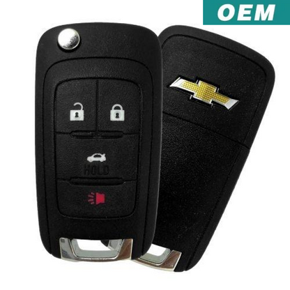 Chevrolet 2010-2021 OEM 4 Button Flip Key Remote AVL-B01T1AC/ OHT01060512 / V2T-01060512